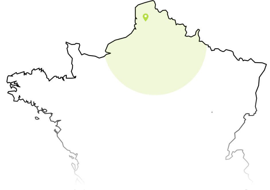 Zone d'intervention Haut-sde-France Nord Paris-entreprise de démolition Helfaut Travaux