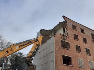 Chantier de démolition des immeubles LMH boulevard de Metz à Lille