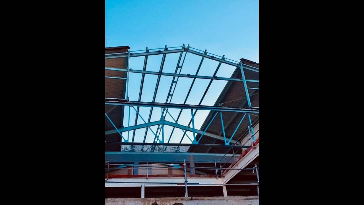 Chantier grande hauteur dépose verrière